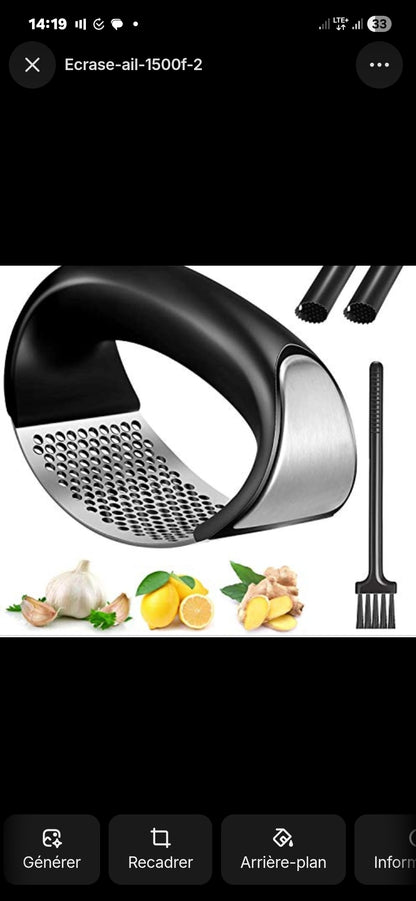 🧄 Presse-Ail Ergonomique – Gagnez du temps en cuisine !